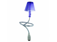 USB лампа на гибком основании 6 светодиодов CL600S, фиолетовая