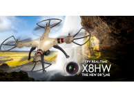 Квадрокоптер Syma X8HW c FPV трансляцией по Wi-Fi (2.4GHz, 4-канальный, Альтиметр, Headless)