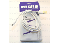 USB - 8pin Lightning, 1м, белый
