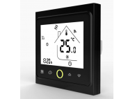 Термостат для теплого пола с WiFi, датчиком температуры воздуха и пола. Черный (BHT-002-GBLW, 16А)
