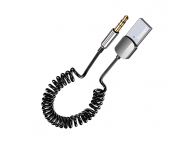 Автомобильный Bluetooth - AUX приемник с микрофоном и питанием от USB (EB01)