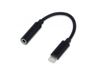 Переходник USB Lightning/Jack3.5F, черный