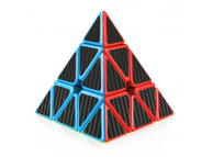 Pyramid Cube Carbon - пирамидка Мефферта 3x3x3 (цветной пластик, черные наклейки)