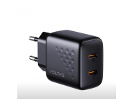 USB Type-C x 2, быстрая зарядка 20 Вт, QC3.0, PD3.0, черный (Revo Lite Duo 20W)