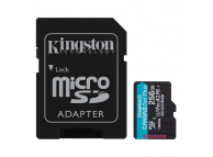 MicroSDXC 256 GB с адаптером SD (SDCG3/256GB) U3 UHS-I V30 A2 170 MB/s Canvas Go! Plus