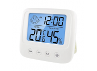 CX-0828S - термометр/гигрометр комнатный (часы, будильник, подсветка экрана, 2 x AAA)