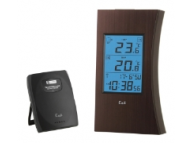 ED601 EDGE Тонкий термометр с измерением комнатной и уличной температуры, часы  