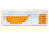 S8 - USB клавиатура с 20 клавишами со смайликами, White !АКЦИЯ