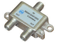 Делитель (Splitter) с 1 на 2 отвода SSAH204F (1х2, 5-2400МГц, проход питания)