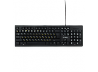 GK-120 - USB клавиатура, 104 клавиши, кабель 150 см, поверхность карбон