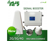 Усилитель сотового сигнала трехдиапазонный GSM 900/1800/2100 (2G, 3G, 4G, до 500 кв. м)  