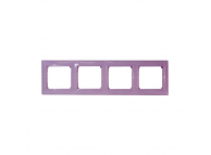 Рамка Valena Legrand 7700 54, 4 поста, фиолетовый, глянцевая