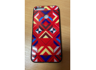 Силиконовый бампер для Honor 7C, ромбы