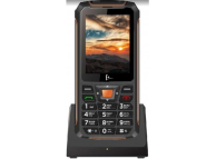 R280C Black Orange Dual SIM, фонарик, Bluetooth, FM-радио, зарядная подставка