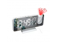 Настольные цифровые часы с термометром, гигрометром, FM-радио и проекцией на потолок (EN8827)
