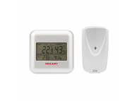 Термометр электронный S3341BF с часами и беспроводным выносным датчиком (70-0596)