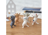 Танцующие кошки - набор подставок в виде кошек, высота 55 мм, 5 штук