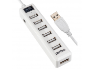 USB 2.0 Hub 7 портов PF-H034, белый