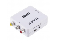Конвертор AV (RCA/тюльпаны) - VGA + Audio (3.5 мм)