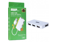 USB 2.0 Hub 4 порта USB A, кабель 15 см (H407)
