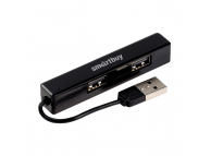 USB 2.0 Hub (4 порта, 6 см кабель, черный)