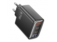 USB Type-C x 2  + USB A, 67 Вт, GaN, быстрая зарядка QC4.0+/PD3.0/PPS (TCT67-22EU)