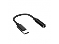 Переходник USB C штекер - 3.5 мм гнездо, черный (M40)