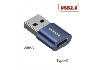 Переходник USB C гнездо - USB A штекер (USB 2.0)