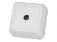 Розетка ТВ оконечная, серия Ладога, белая