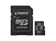 MicroSDXC 64 GB class 10 с адаптером SD (SDCS3/64GB) U1 UHS-I V10 A1 100 MB/s Canvas Select Plus