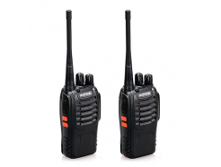 BF-888S USB - комплект из 2 штук, с тангентой (UHF 400-470 МГц, 16 каналов, мощность 3.5W/1W)