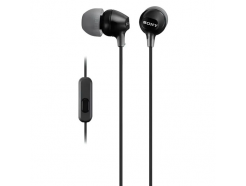 MDR-EX14AP черные - внутриканальные наушники с микрофоном (9 мм, 16 Ом, 8-22000 Гц, кабель 1.2 м)