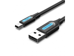 USB - Mini USB, 2 метра, 2 А, 10 Вт, черный