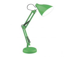 GTL003 зеленый - настольный светильник (E27, кабель 165 см, настольная подставка + струбцина)
