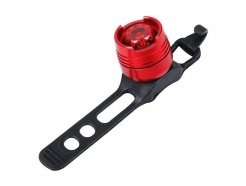 Задний велосипедный светодиодный фонарь (3 режима, корпус алюминий, 2 x CR2032)