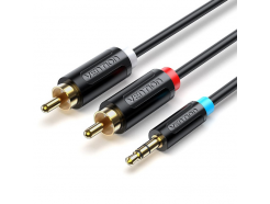 3,5 PLUG-2RCA PLUG, 2 метра, медный