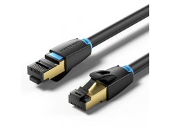 Патч-корд RJ45-RJ45, кат 8, 4 пары, SFTP, 40 Гбит/с, 5 м, черный