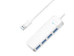 USB 3.0 Hub - 4 порта USB A, кабель 100 см, белый (AMPW4A-U3-10-WH-EP)