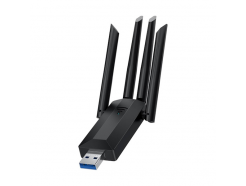 WR12 - беспроводной USB - Wi-Fi адаптер (USB 3.0, 2.4 ГГц/5 ГГц, до 867 Мбит/с, 4 антенны)