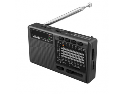 D-368 - радиоприемник с аккумулятором (5 Вт, Bluetooth, MicroSD, USB-flash, 2000 мАч/18650, USB C)