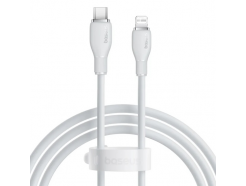 USB Type-C - Lightning, 1.2 метра, быстрая зарядка 20 Вт, Soft TPE, белый