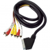 SCART-6RCA PLUG 1,8m