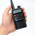 UV-5R Черный. Два диапазона VHF/UHF, ЖК дисплей, FM радио, мощность 5W/1W. АКБ 1800 мА, фонарик