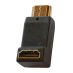 Переходник HDMI вилка - HDMI розетка. Угол 270 градусов. (UC12-20098P)