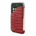 Чехол из телячей кожи с крокодиловой текстурой для IPHone 3G/ 3Gs оранжевый HCCROCOIPORANGE