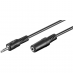 3.5 PLUG - 3.5 JACK аудиоудлинитель, 5 метров