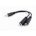 3,5 PLUG - 3,5 JACK +3,5 JACK  5.0  m (CCA-415) Переходник со штекера 3.5mm на 2 стерео разъема 3,5 