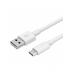 USB 2.0 - Type-C, 2,1A, 1 метр, белый