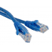 Патч-корд RJ45-RJ45, кат 5Е, 4 пары, UTP, 1м, медный, синий