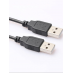 USB 2.0 AM-AM, 3 м, черный (USB папа - USB папа) U430